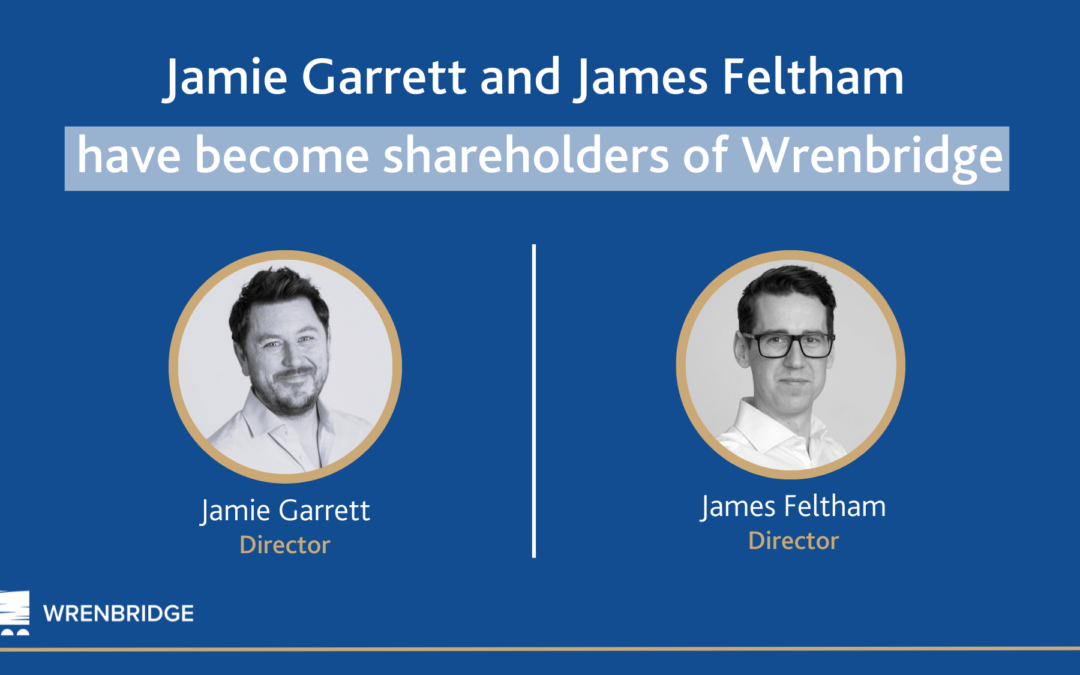 Jamie Garrett and James Feltham become shareholders of Wrenbridge